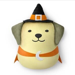Target Bullseye Witch Dog Halloween Pillow
